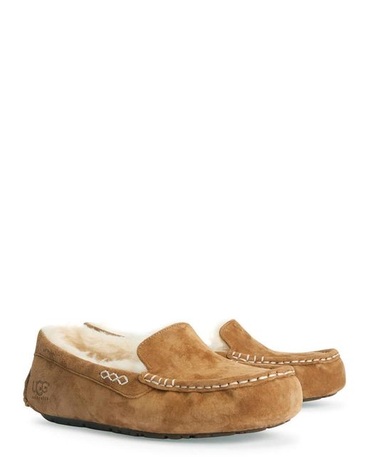 Ugg Brown Ansley Suede Slippers