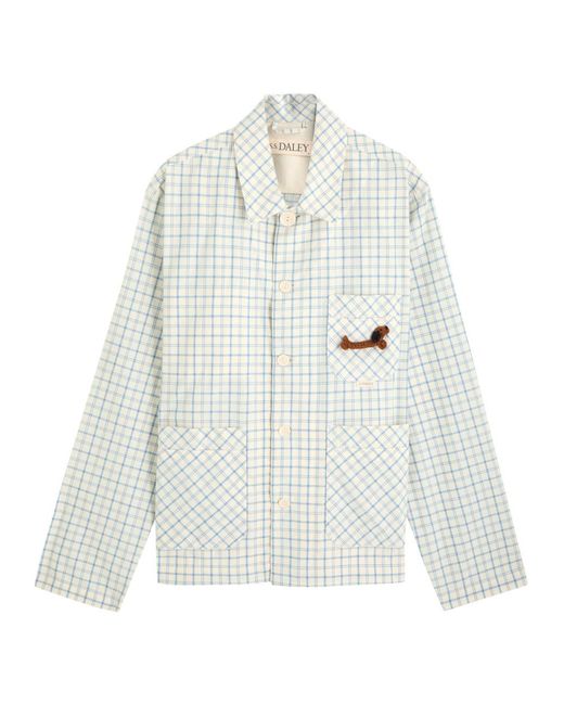 S.S.Daley White Clarence Cotton-Blend Jacket for men