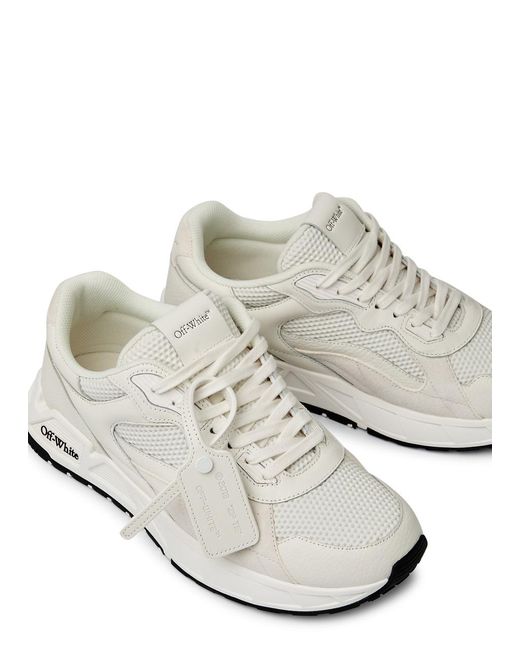 Off-White c/o Virgil Abloh White Off- Kick Off Panelled Leather Sneakers for men