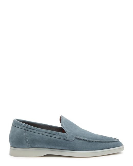 Aurélien Blue Yacht Suede Loafers for men