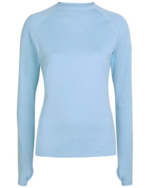 Varley Blue Always Warm Stretch-Jersey Top