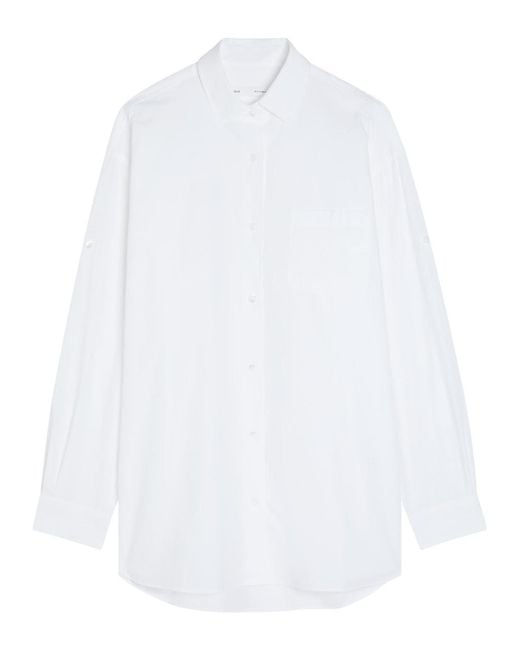 Agolde White X Maria Mcmanus Cotton-Poplin Shirt