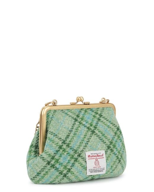 Vivienne Westwood Elena Checked Tweed Shoulder Bag in Green Lyst