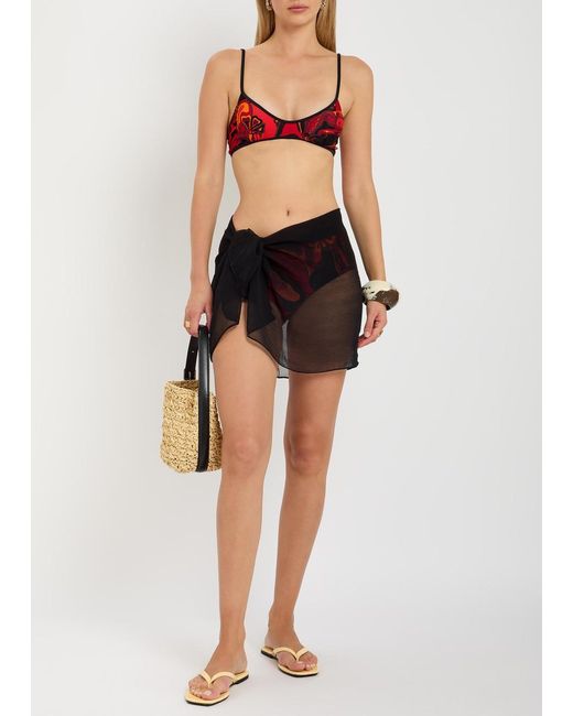 Emilio Pucci Red Printed Bikini Briefs