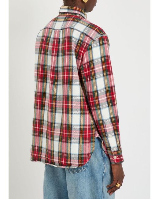 Polo Ralph Lauren Red Plaid Cotton Shirt