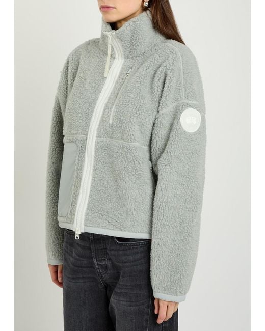 Canada Goose Green Simcoe Logo-Appliquéd Fleece Jacket