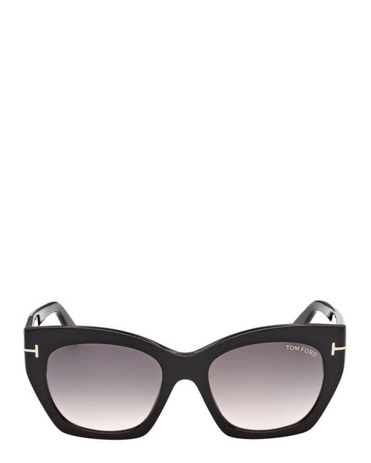 Tom Ford Gray Joni Butterfly-Frame Sunglasses