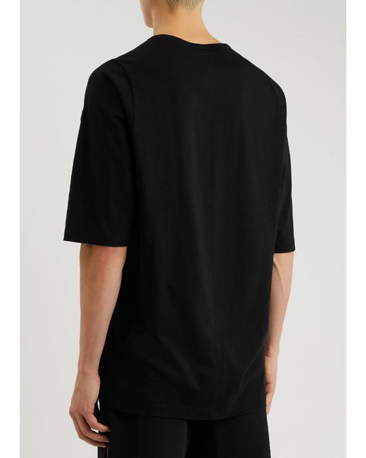 Rick Owens X Moncler Logo-print Cotton T-shirt in Black for Men | Lyst