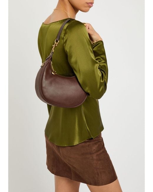 COACH Brown Jonie 22 Leather Shoulder Bag