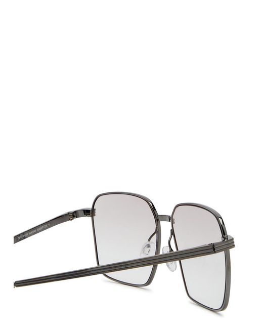 Barton Perreira White Hampton Rectangle-Frame Sunglasses for men