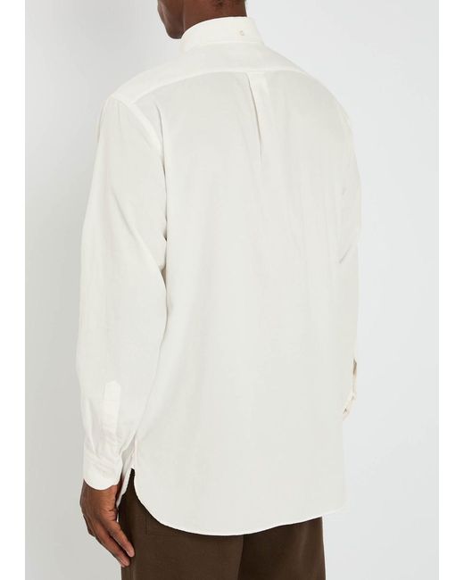 Lardini White Fine-Cord Shirt for men