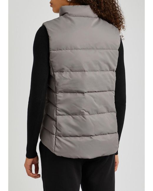 Canada Goose Gray Freestyle Quilted Satin-shell Gilet