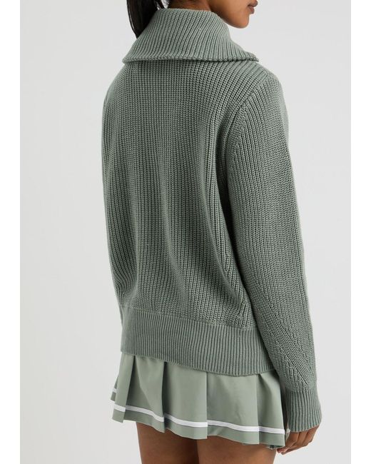 Varley Green Ada Knitted Cotton Jacket