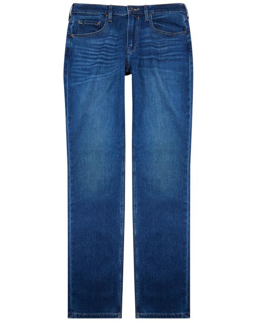 PAIGE Federal Dark Blue Straight-leg Jeans for men