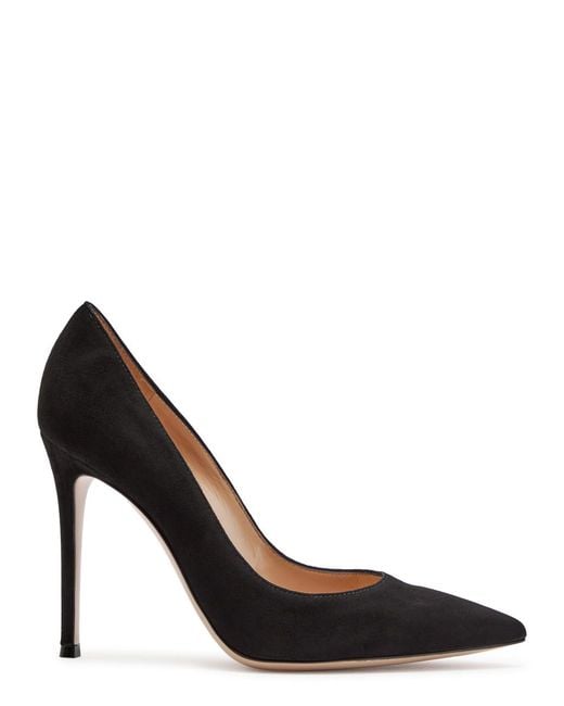 Gianvito Rossi Black Gianvito 105 Suede Pumps