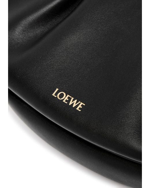 Loewe Black Paseo Leather Shoulder Bag
