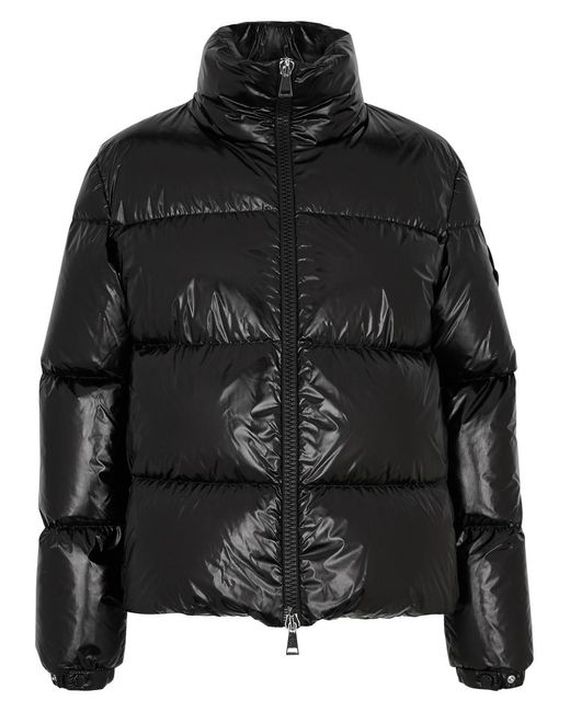 Moncler Meuse Quilted Glossed Shell Jacket in Black Lyst UK