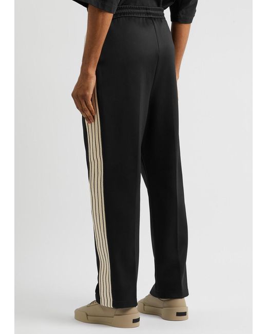 Fear Of God Black Striped Jersey Sweatpants for men