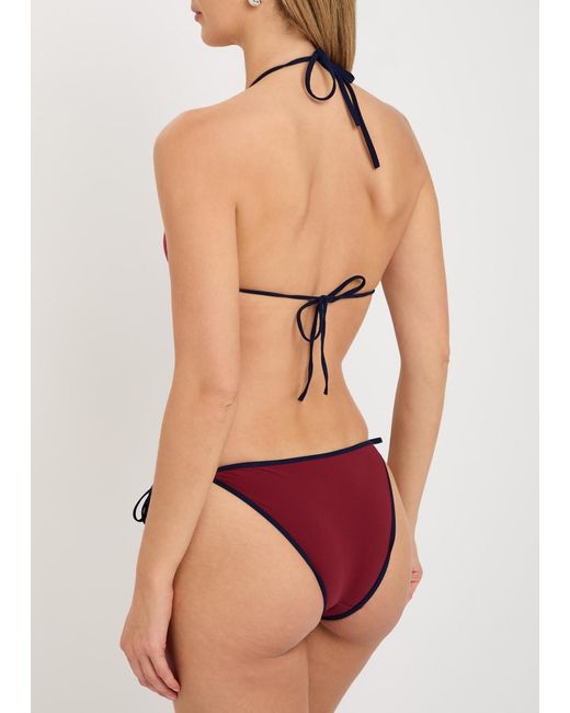 Lido Red Venti Bicolour Triangle Bikini
