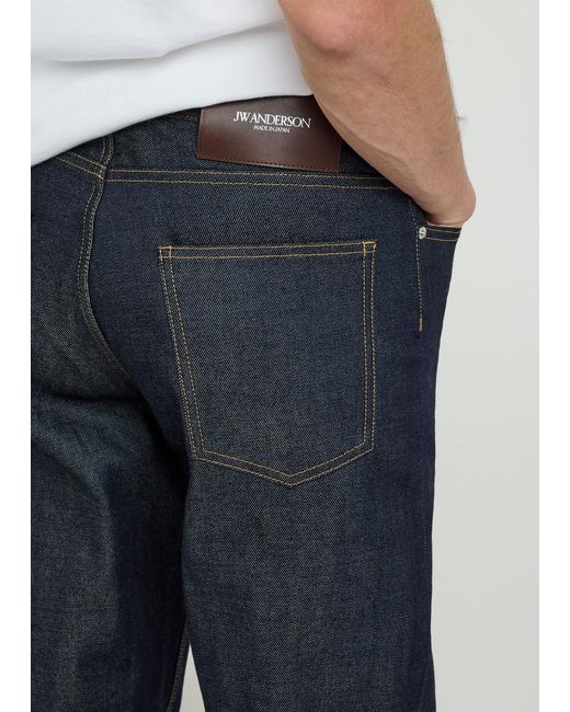J.W. Anderson Blue Straight-Leg Jeans for men