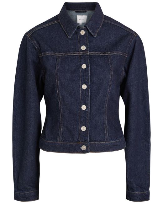 Reformation Blue Knightly Panelled Denim Jacket