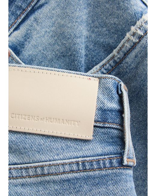 Citizens of Humanity Blue Loli Wide-Leg Jeans