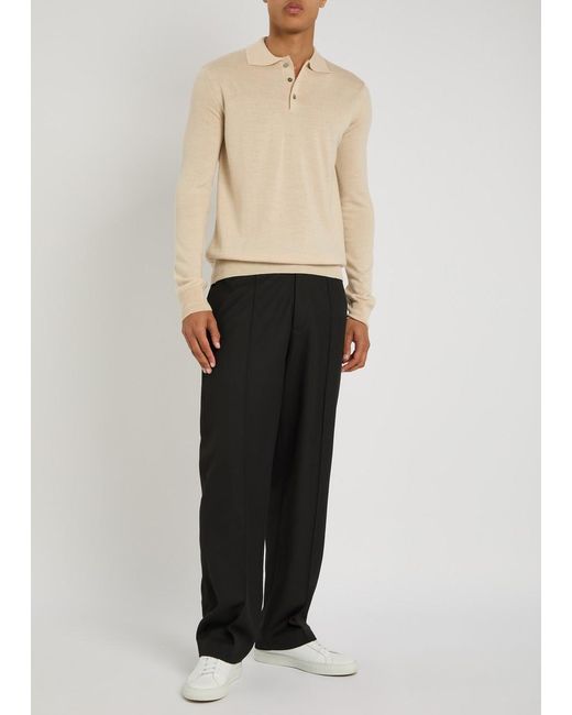 Aurélien Natural Wool Polo Shirt for men