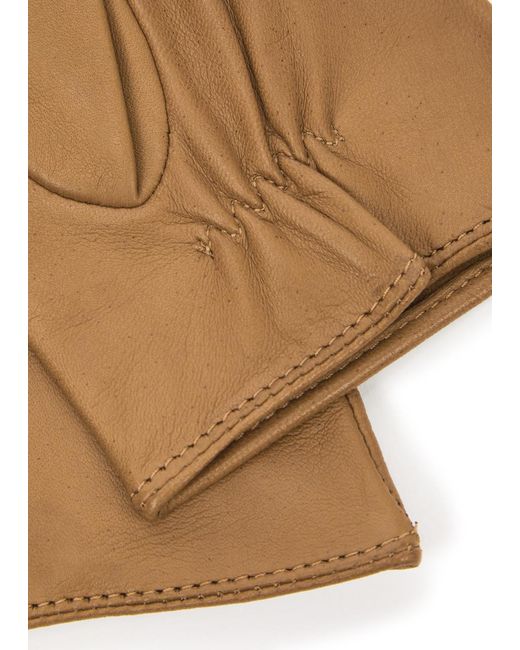 Handsome Stockholm Brown Essentials Leather Gloves
