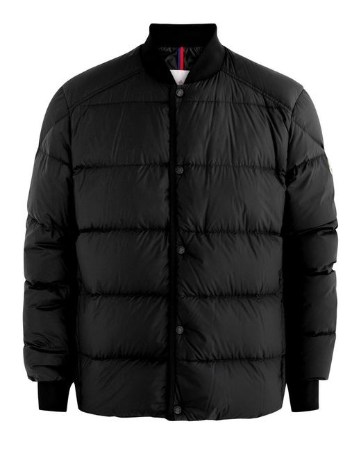 Moncler Black Bazena Quilted Shell Bomber Jacket for men
