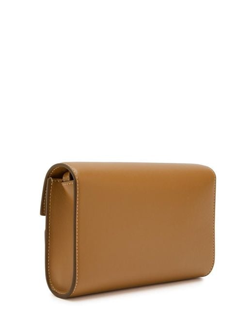SAVETTE Brown Symmetry Leather Mini Bag