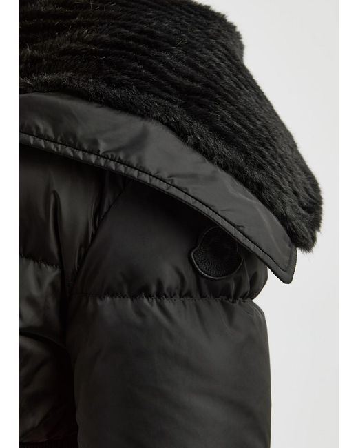 Moncler Black Brasseurs Quilted Shell Jacket