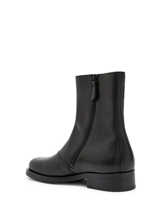 Our Legacy Black Camion Leather Ankle Boots for men