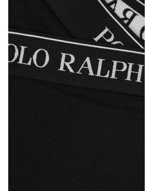 Polo Ralph Lauren Black Stretch-Cotton Boxer Briefs for men