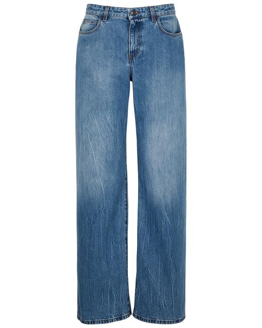 The Row Blue Eglitta Straight-leg Jeans