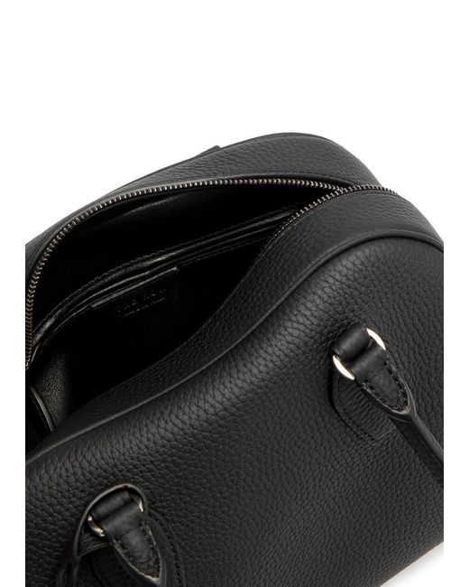 The Row Black India 10 Grained Nubuck Top Handle Bag