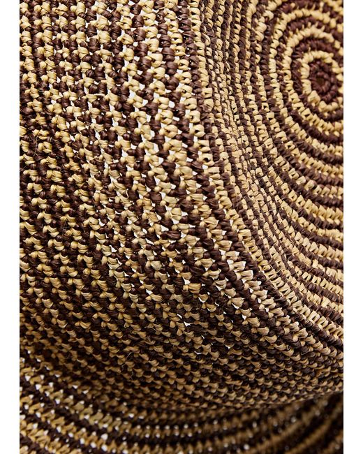 Sensi Studio Brown Panama Straw Hat