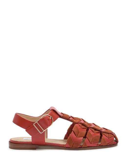 Gabriela Hearst Red Willow Leather Sandals