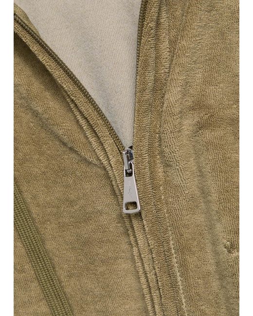 Aurélien Green Hooded Terry Jumper for men