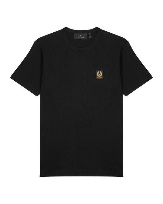 Belstaff Black Logo Cotton T-shirt for men