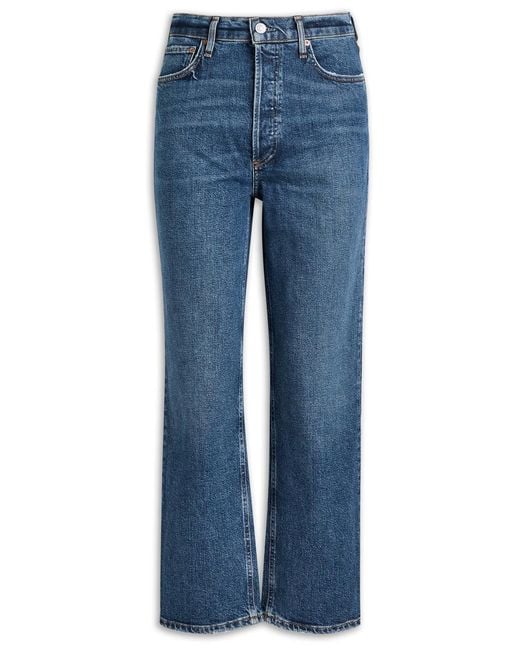 Agolde Blue 90S Pinch Waist Straight-Leg Jeans