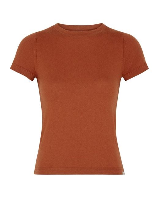 Extreme Cashmere Brown N°292 America Cotton-blend T-shirt