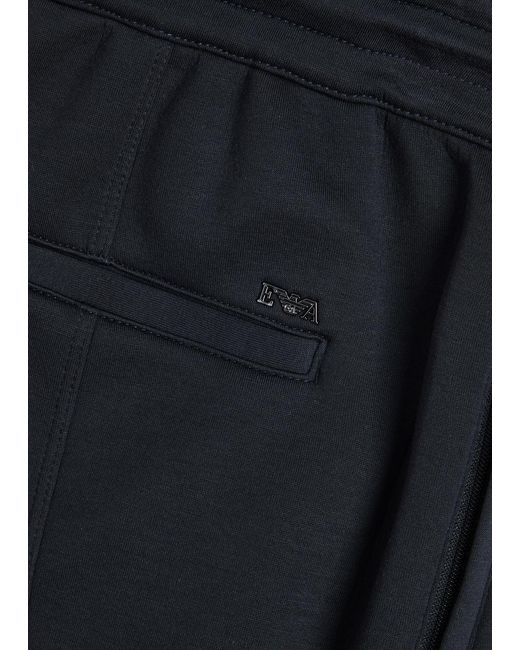 Emporio Armani Blue Jersey Sweatpants for men