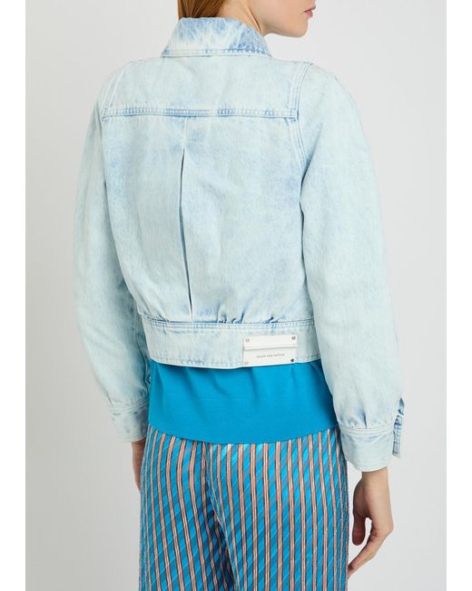 Dries Van Noten Blue Vistam Washed Denim Jacket