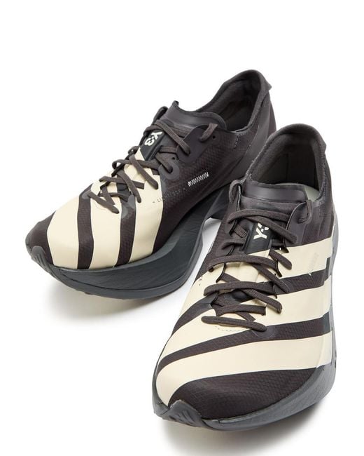 Y-3 Black X Adidas Adios Pro 4 Mesh Sneakers for men