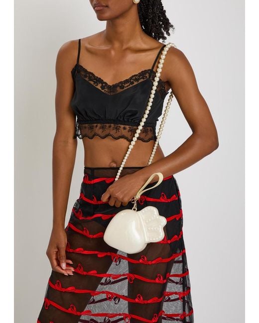 Simone Rocha Natural Claddagh Faux- Cross-Body Bag