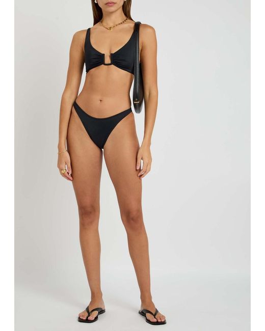 Away That Day Black Palma Bikini Top