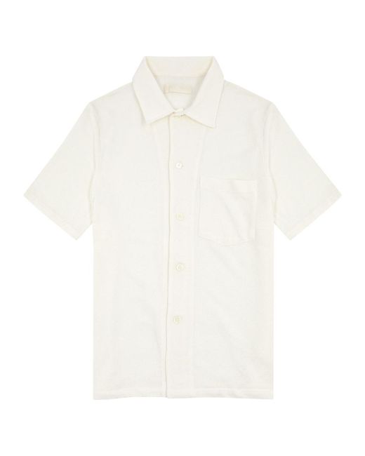 Our Legacy White Box Bouclé Cotton-blend Shirt for men