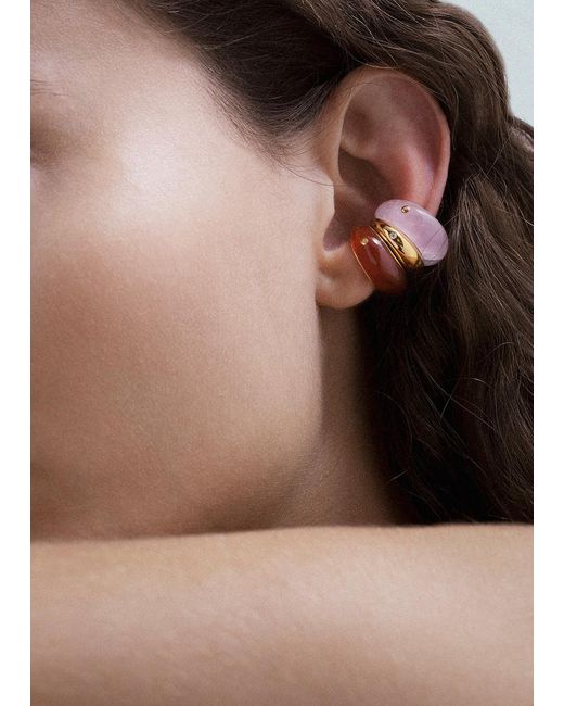 Luminous 27 White Bain-De-Marie 18K Ear Cuff