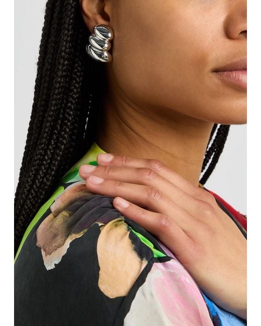 Jenny Bird White Non-Stop Drop Earrings