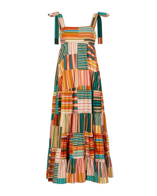 ALÉMAIS Sloane Striped Cotton Maxi Dress | Lyst UK